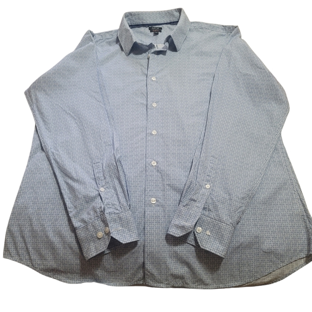 Apt. 9 Blue Casual Button Down Shirt